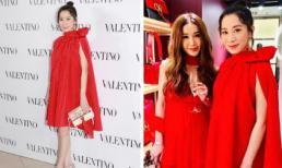 Đứng bên “Bông hồng lửa” Ôn Bích Hà, “Kế Hoàng hậu” Xa Thi Mạn lép vế vì chiếc đầm nuốt dáng 