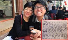 MC Thảo Vân ngực nghẹn lại, gần như không thở nổi khi đọc bài viết về tình mẫu tử của con trai