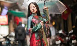 Hoa hậu Tuyết Nga gây thương nhớ với áo dài sau đăng quang