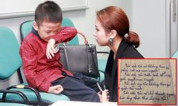 Rơi nước mắt trước những dòng chữ nguệch ngoạc của con trai Vân Hugo viết về mẹ