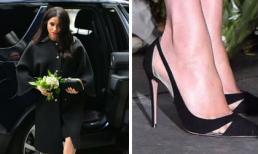 Lộ đôi chân sưng phù vì bầu bí Công nương Meghan Markle vẫn quyết đi giày cao gót 