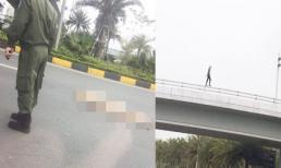 Cô gái người nước ngoài rơi từ cầu vượt xuống đường trong tình trạng khoả thân