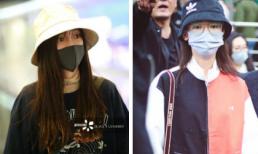 Angelababy và Ngô Cẩn Ngôn chọn style na ná nhau khi cùng đến Quảng Châu ghi hình 