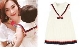 Con gái Hoa hậu Thu Thảo diện váy hàng hiệu 11 triệu đồng, sành điệu không kém sao nhí Hollywood