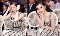 Á hậu Huyền My diện đầm cúp ngực gợi cảm nhưng đồng hồ 3 tỷ mới là điều gây chú ý