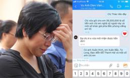 MC Thảo Vân thay mặt nhiều nghệ sĩ miền Bắc gửi tiền phúng viếng đến gia đình nghệ sĩ Anh Vũ 