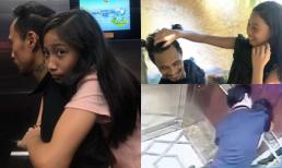 Trong lúc chơi đùa cùng con, Phạm Anh Khoa dạy con cách phản kháng khi bị kẻ xấu sàm sỡ