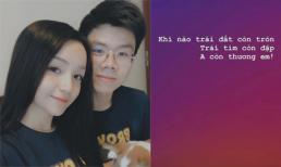 Trước tin đồn chia tay bạn gái, thiếu gia Phan Hoàng tâm sự: 'Khi nào trái tim còn đập, anh còn thương em'