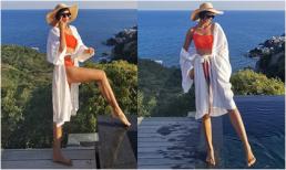 H'Hen Niê diện đồ bơi khoe thân hình săn chắc, gợi cảm ở resort sang chảnh ven biển