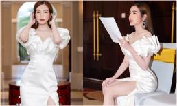 Elly Trần hút mắt với váy xẻ cao quá đùi khoe dáng thon thả 'vạn người mơ'