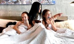 Diva Hồng Nhung nghẹn ngào mừng sinh nhật cặp song sinh Tôm - Tép