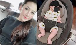 Dù bịt khẩu trang, con trai Tú Anh vẫn 'đốn tim' dân mạng với đôi mắt trong veo