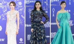 “Mỹ nhân Tân Cương” Địch Lệ Nhiệt Ba đẹp gợi cảm lấn áp Angelababy và Ngô Cẩn Ngôn trên thảm đỏ khai mạc LHP Quốc tế Bắc Kinh 2019 