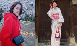 Thiều Bảo Trang diện Kimono, một mình khám phá xứ sở hoa anh đào
