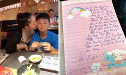 Lê Phương xúc động trước bức thư viết sai chính tả của con trai