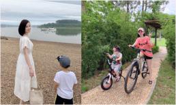 Chuyến nghỉ dưỡng 'trong mơ' của Ly Kute và con trai Khoai Tây