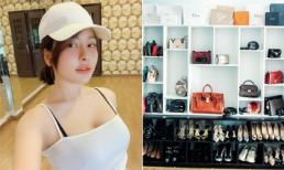 Bộ sưu tập túi xách và giày hiệu của hot girl Trâm Anh