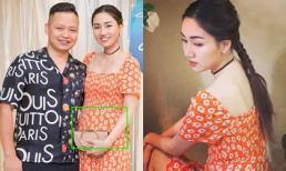 Á hậu Ngô Trà My vướng nghi vấn có con thứ hai với đại gia Hải Dương vì bụng nhô cao bất thường