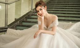 Á hậu Huyền My rạng rỡ dự event với váy cưới 2,5 tỷ đồng đính 500 viên kim cương