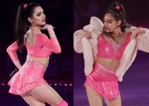 Mặc trang phục thi đấu 'màu hường', kiều nữ trượt băng bị gạ gẫm khiếm nhã