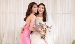 Ngọc Trinh cùng dàn chân dài đến mừng Lê Hà lên xe hoa với chồng doanh nhân