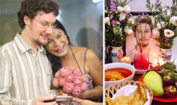 Giỗ 7 năm của chồng Tây, ca sĩ chuyển giới Cindy Thái Tài chia sẻ: 'Em vẫn yêu mình... mình ơi'