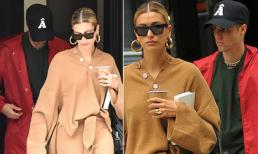 Vui vẻ được ít ngày, Justin Bieber lại có biểu cảm chán nản bất thường khi sánh vai cùng vợ Hailey Baldwin