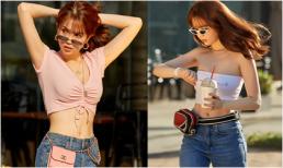 'Nữ hoàng nội y' Ngọc Trinh phô trọn vòng eo 56, dáng siêu chuẩn trong loạt áo crop-top