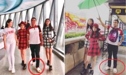 Mặc vợ con ăn mặc đẹp, Quyền Linh vẫn đi dép tổ ong khi du lịch ở Quảng Châu