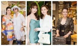 Ngọc Trinh mặc váy dây cực mảnh khoe vòng một hững hờ hội ngộ dàn mĩ nhân đình đám