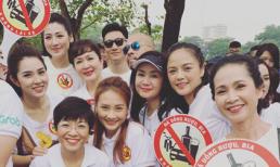 Loạt nghệ sĩ nổi tiếng Vbiz xuống đường đi bộ kêu gọi 'đã uống rượu bia, không lái xe'