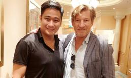 Minh Tiệp gặp mặt ngôi sao Hollywood David Wenham - diễn viên 'Chúa tể của những chiếc nhẫn'