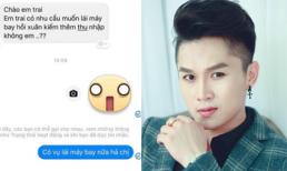 Sau vụ xô xát ở Vĩnh Phúc, ca sĩ Du Thiên công khai tin nhắn bị gạ gẫm