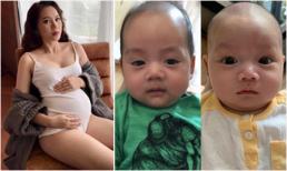Ngọc Thạch khoe khoảnh khắc 2 con trai giống nhau như cặp song sinh