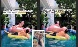 Leo lên ngồi trên phao bơi thiên nga cùng con trai, Hồ Ngọc Hà nhận cái kết 'bất hạnh'
