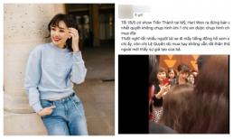 Từ chối chụp ảnh cùng khán giả lớn tuổi khi đang bán đĩa, Hari Won bị chỉ trích giả tạo, chảnh choẹ