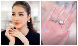 Đã khoe thì khoe cho đáng, nhìn hai chiếc nhẫn kim cương khủng trên tay Phạm Hương sẽ rõ