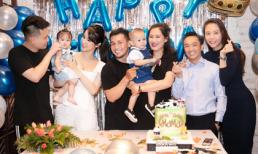 Vợ chồng Diệp Lâm Anh, Đàm Thu Trang tham dự tiệc sinh nhật của con trai Pông Chuẩn