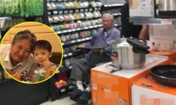 'Bố của em trai Phạm Băng Băng' mặc hốc hác, thất thần như người vô gia cư lạc vào siêu thị