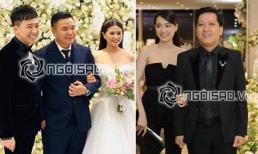 Trực tiếp: Trấn Thành ốm đến ngỡ ngàng, vợ chồng Nhã Phương - Trường Giang diện tông đen dự đám cưới đạo diễn 'Cua lại vợ bầu'