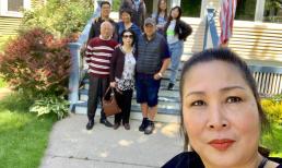 NSND Hồng Vân hạnh phúc bên gia đình và đủ mặt ba con tại Mỹ