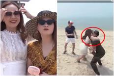 Loạt ảnh hậu trường hé lộ về chuyện tình 'phi công trẻ - máy bay bà già' giữa Dũng và Linh trong 'Về nhà đi con'?