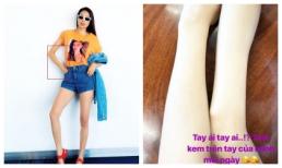 Khoe ảnh test kem trắng da nhưng Phạm Hương khiến ai nấy đều kinh hãi khi nhìn vào cánh tay khẳng khiu