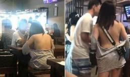 Diện áo trễ tận mông lại không áo ngực, cô gái mặc buông lơi gây 'bão' mạng xã hội