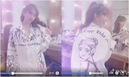 Ngọc Trinh lại gây sốc với áo mô phỏng bộ đầm tai tiếng ở Cannes cùng phát ngôn 'không tiền cạp đất mà ăn'