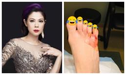 Thanh Thảo bị mảnh vỡ chậu hoa cắt trúng chân, khóc lóc gọi cho chồng về cứu nguy