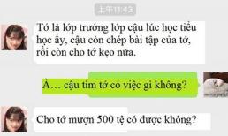 Bạn thời Tiểu học bỗng nhiên nhắn tin mượn tiền, chàng trai đáp trả một câu khiến kẻ vô duyên này cứng đơ họng