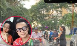 Đang mang bầu lần 3, vợ Hoàng Bách vẫn lao xuống xe giúp thông tắc giao thông