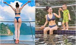 Diện bikini 2 mảnh, ca nương Kiều Anh phô trọn body đẹp hết ý trên du thuyền hạng sang