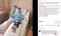Động thái đầu tiên của cầu thủ Trần Đình Trọng sau ca phẫu thuật dây chằng đầu gối tại Singapore